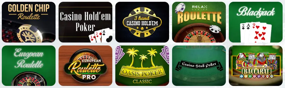 Permainan meja di CUY TOTO CASINO