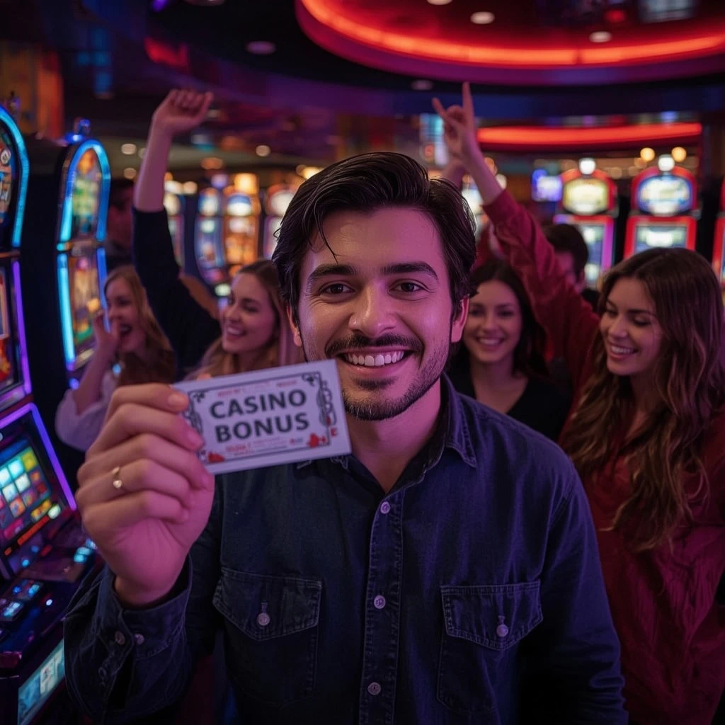 seseorang memegang bonus Cuy Toto Casino